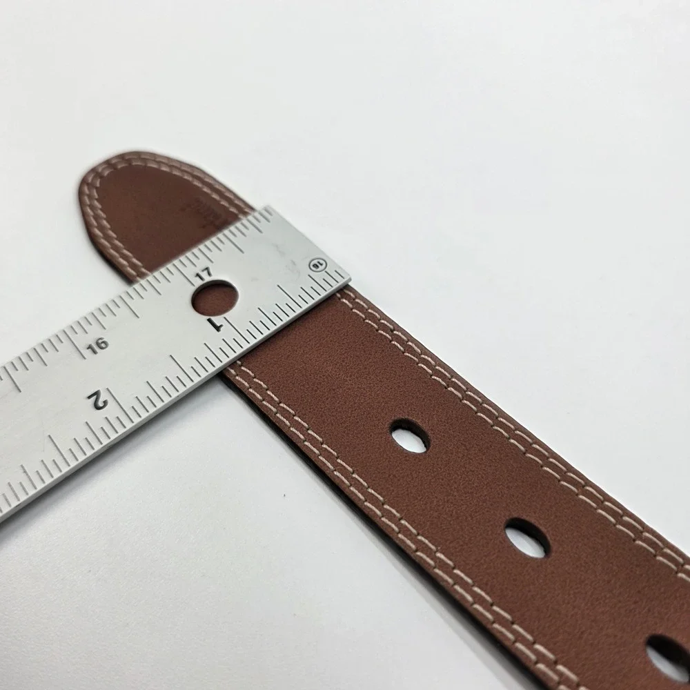 Timberland Brown 35Mm Boot Leather Belt 1.25